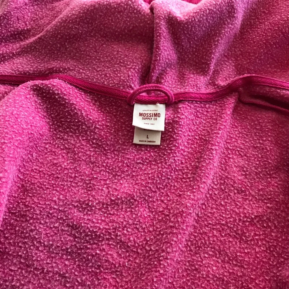Women’s Hooded Sweatshirt Hot Pink - Picture 8 of 9